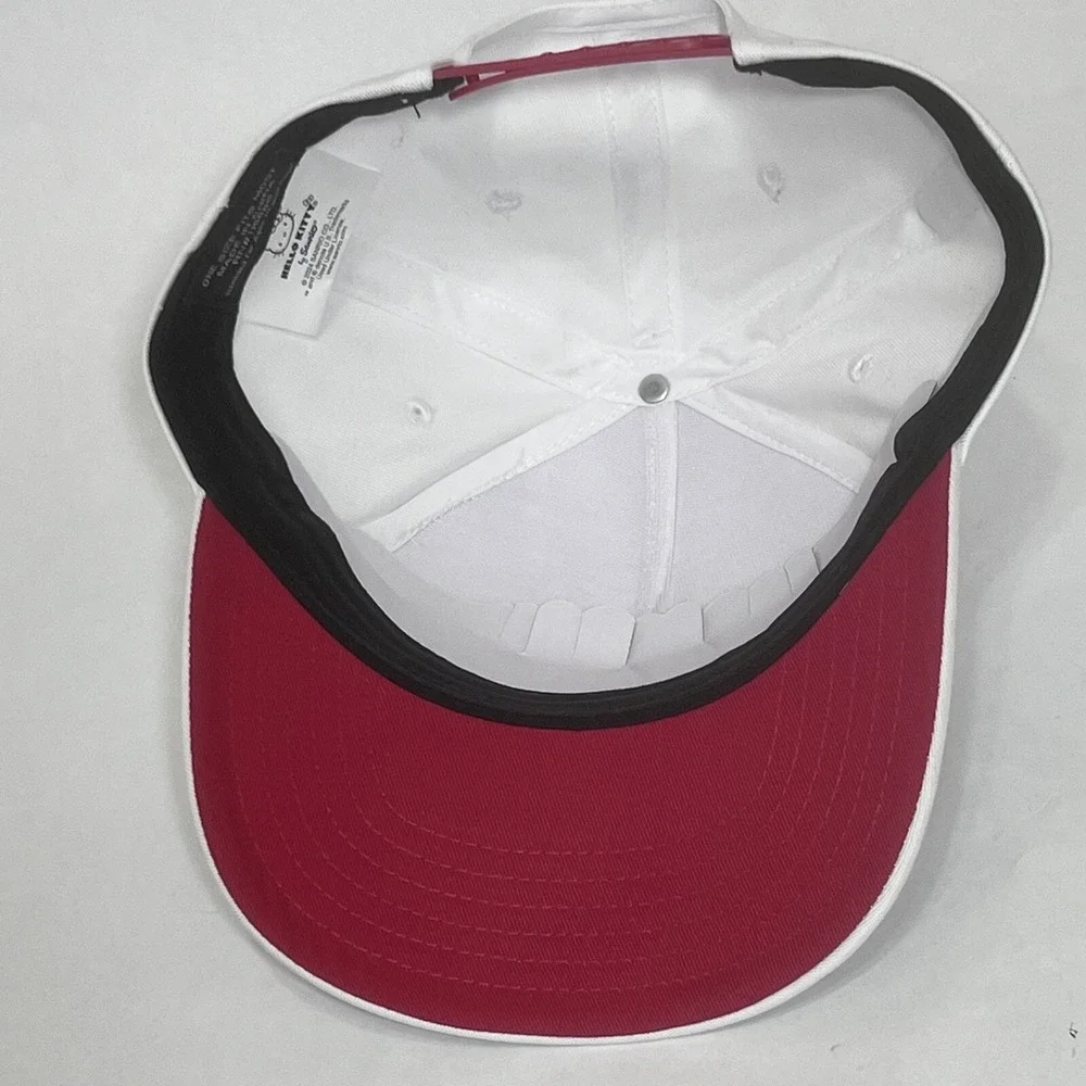 Hello Kitty‎ 3D Face Women Snapback Cap Embroidered Red White Hat One Size